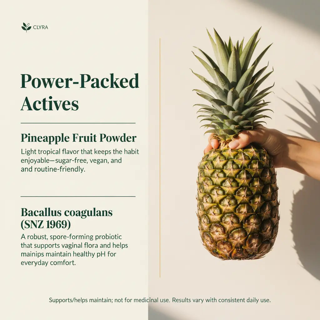 CLYRA V-Balance Gummies | Fresher Days, Balanced pH - In Tasty Daily Gummies