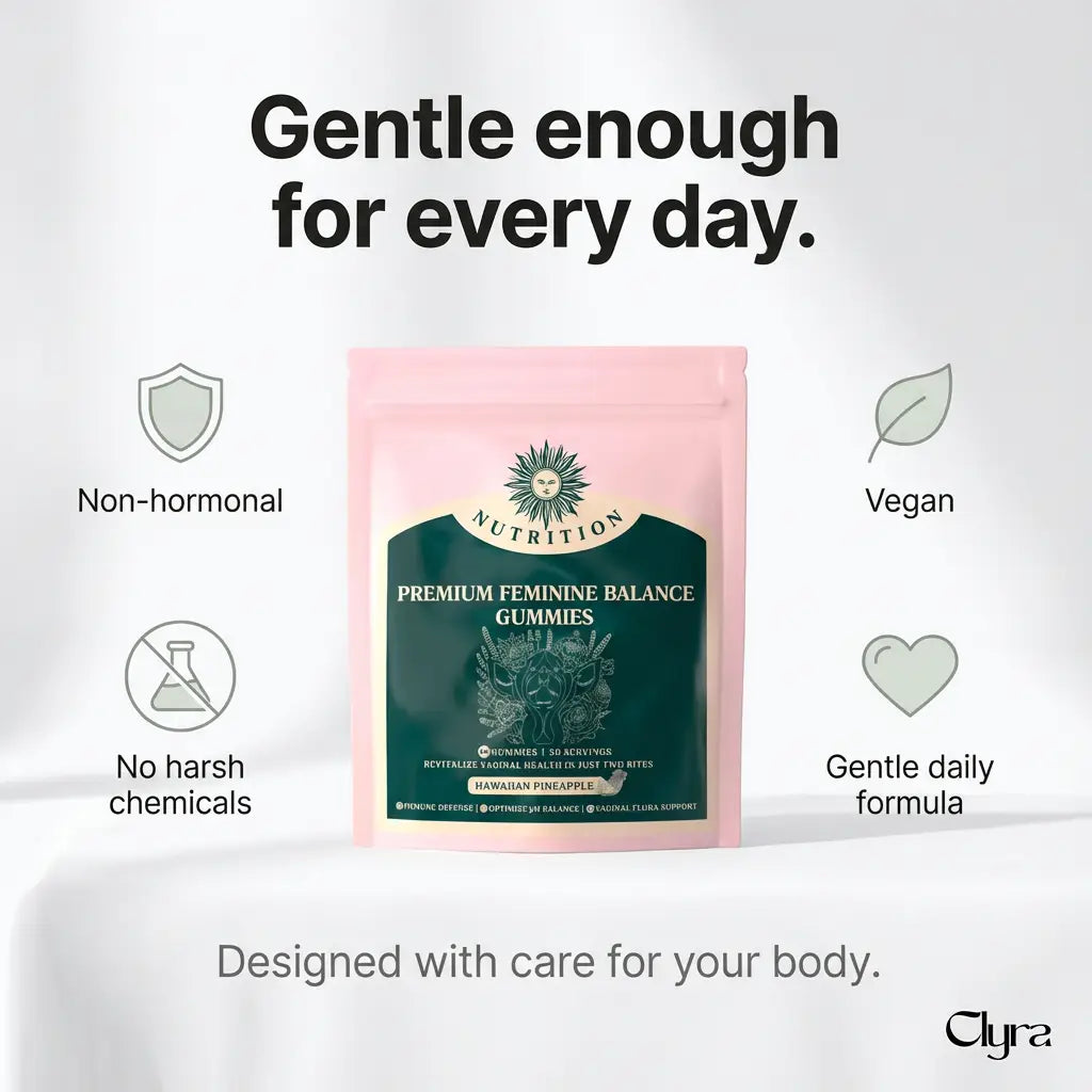 CLYRA V-Balance Gummies | Fresher Days, Balanced pH - In Tasty Daily Gummies