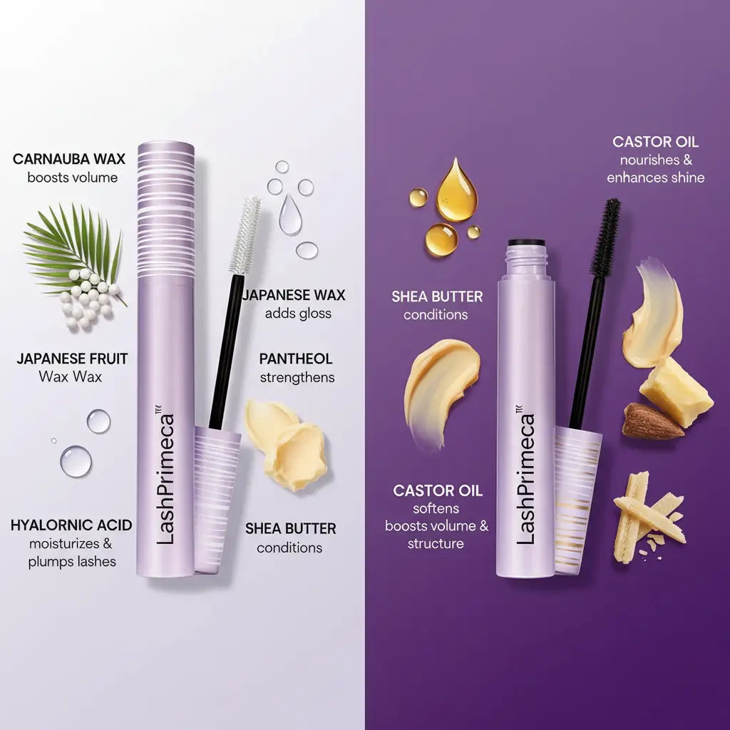 Clyra LashPrimeca™ Duo | Tubing Lash Primer + Defining Mascara - Smudge-Proof Length & Lift System