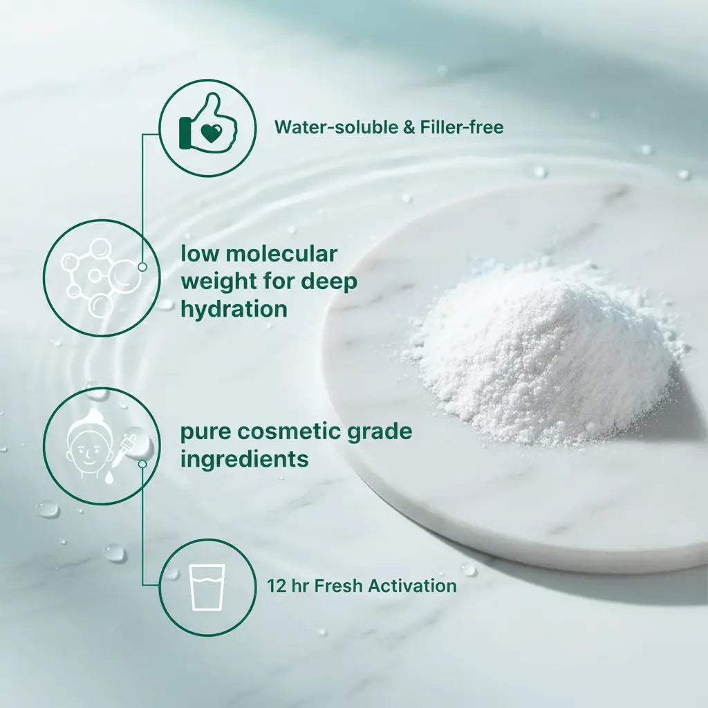 Clyra HydraDust™ | Hyaluronic Acid Powder, DIY Facial Serum