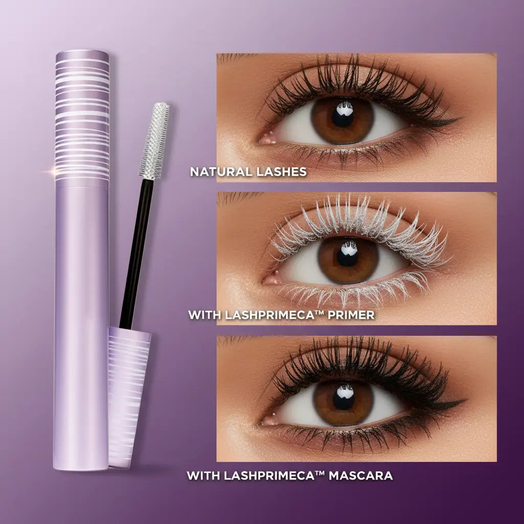 Clyra LashPrimeca™ Duo | Tubing Lash Primer + Defining Mascara - Smudge-Proof Length & Lift System