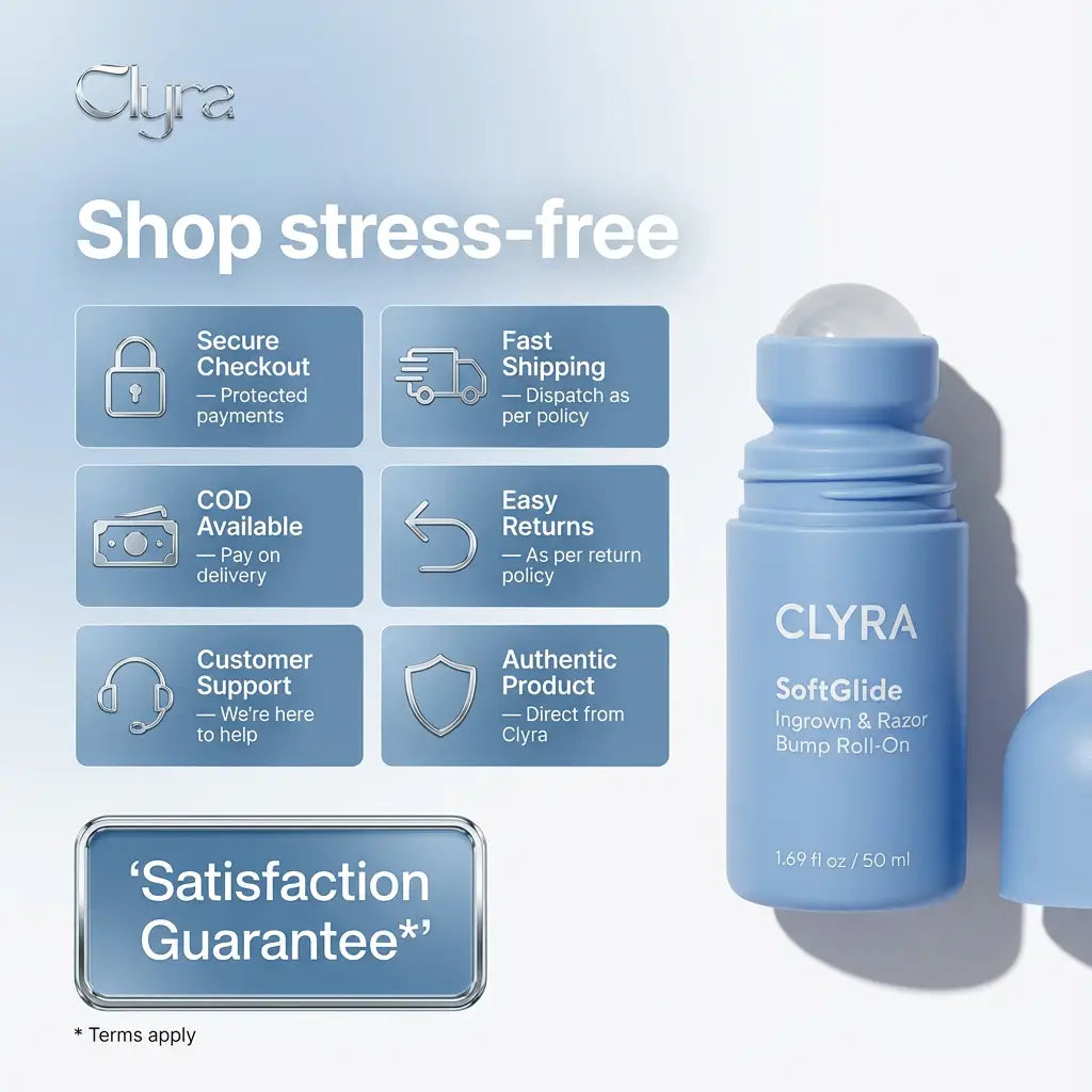 Clyra SoftGlide | Smoothing Solution Ingrown Hair Treatment