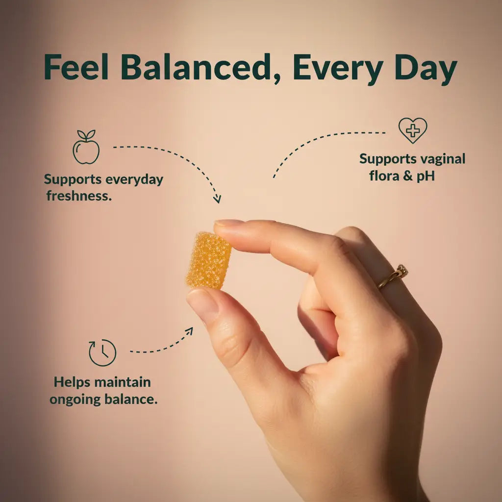 CLYRA V-Balance Gummies | Fresher Days, Balanced pH - In Tasty Daily Gummies