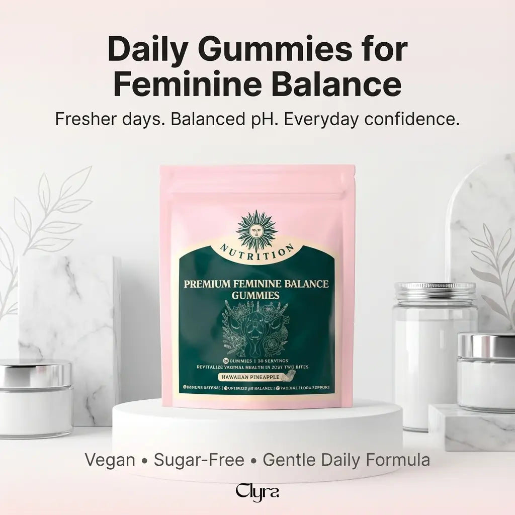 CLYRA V-Balance Gummies | Fresher Days, Balanced pH - In Tasty Daily Gummies