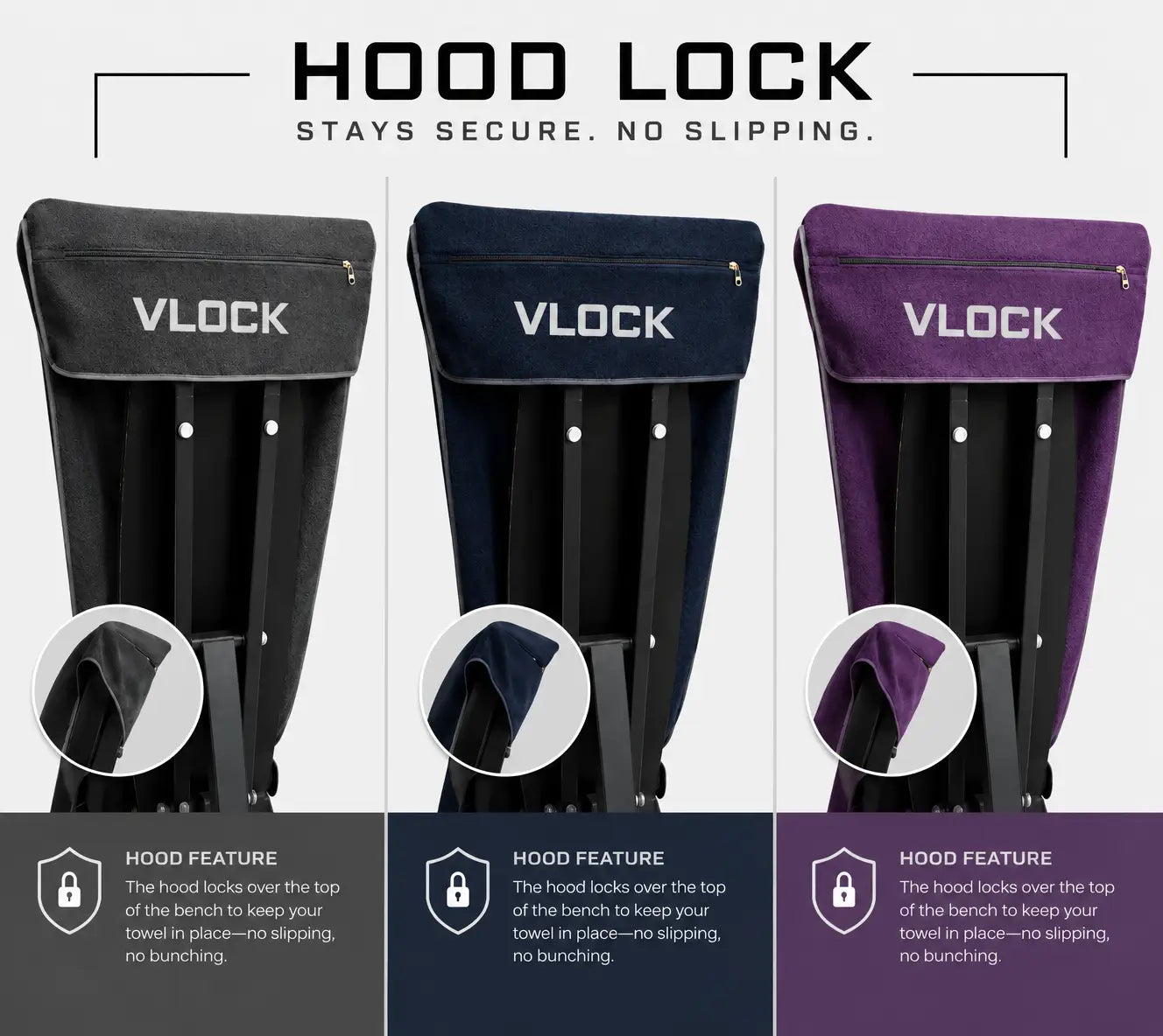 VLOCK™ | The Stay-Put Gym Towel