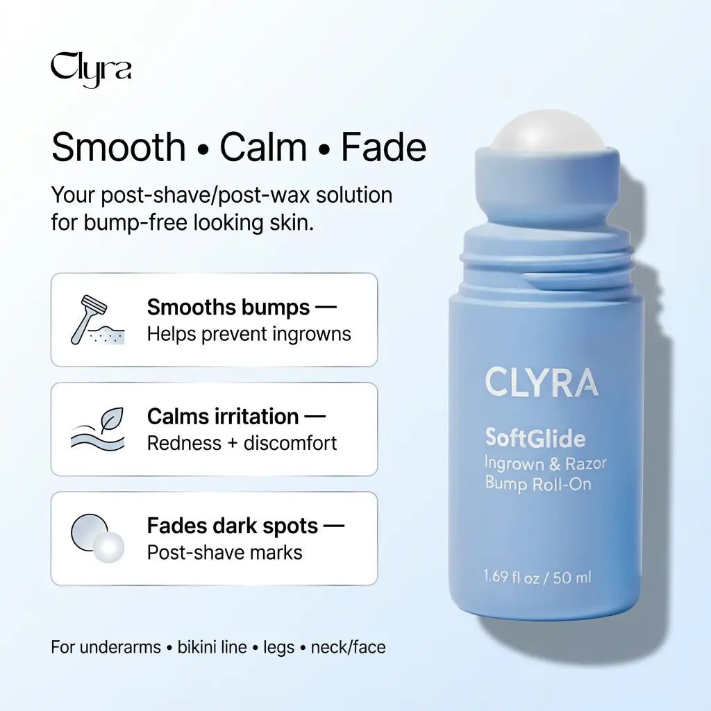 Clyra SoftGlide | Smoothing Solution Ingrown Hair Treatment