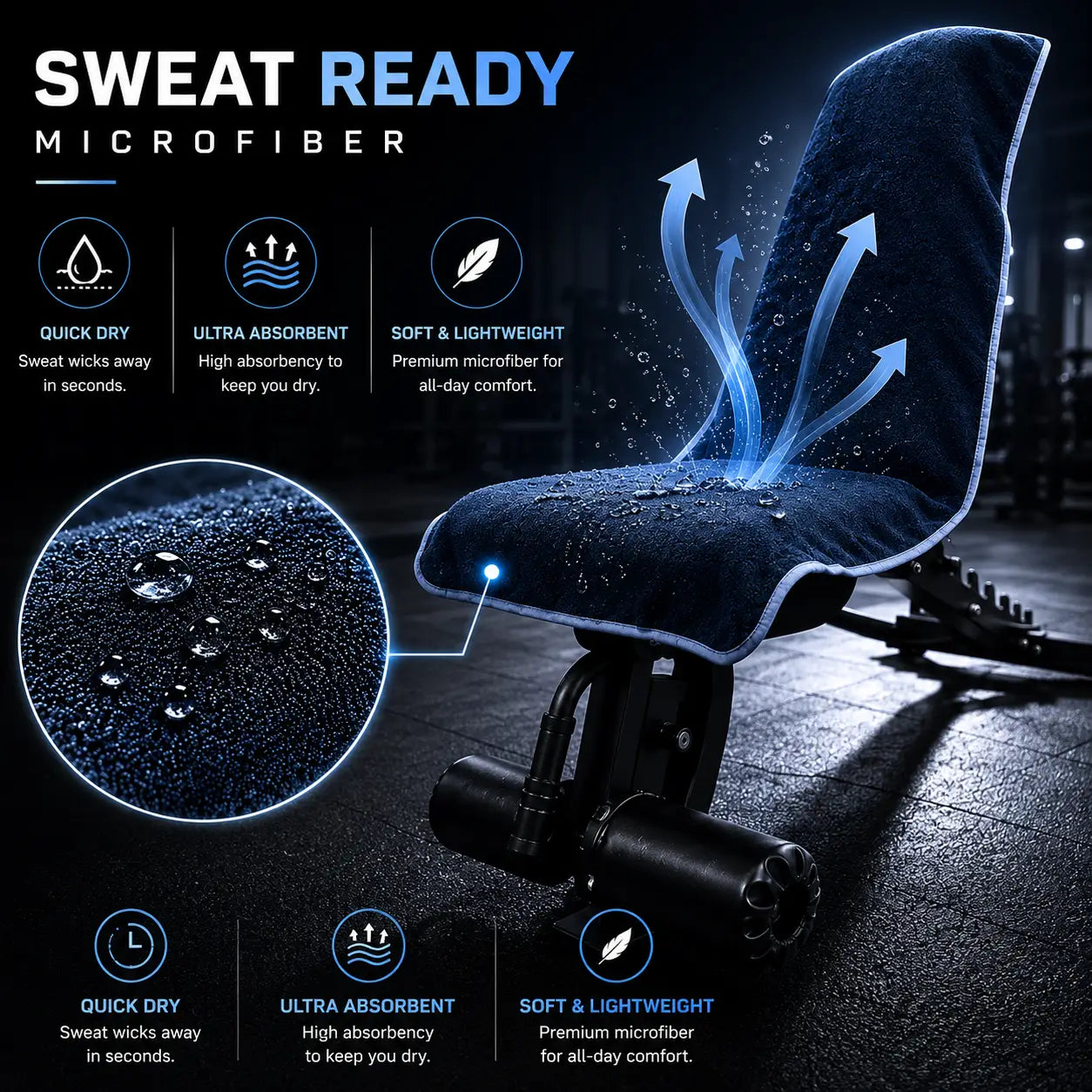 VLOCK™ | The Stay-Put Gym Towel