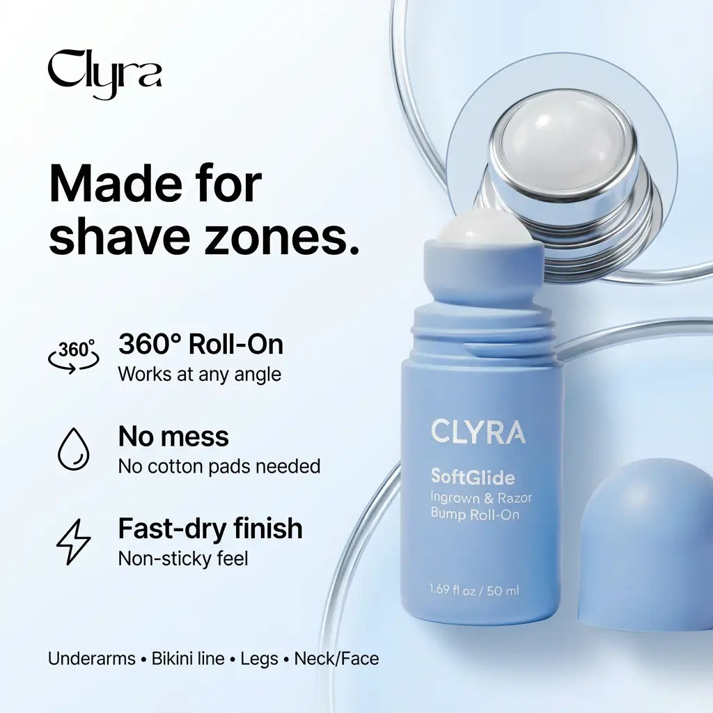 Clyra SoftGlide | Smoothing Solution Ingrown Hair Treatment
