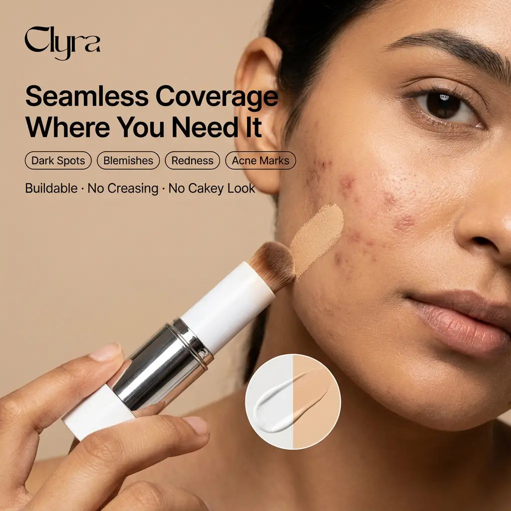 Clyra TrueTone Stick | Skin-matching foundation stick