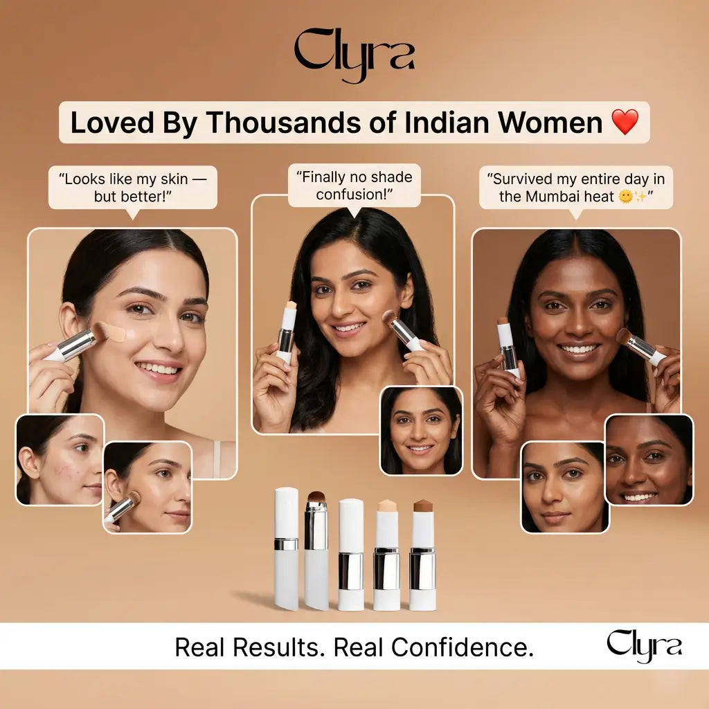Clyra TrueTone Stick | Skin-matching foundation stick