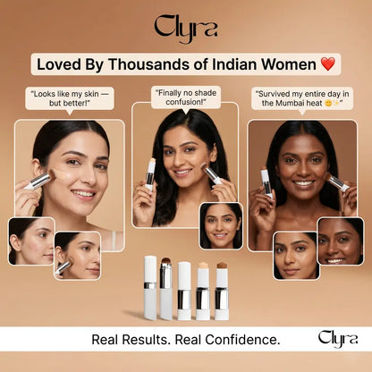Clyra TrueTone Stick | Skin-matching foundation stick